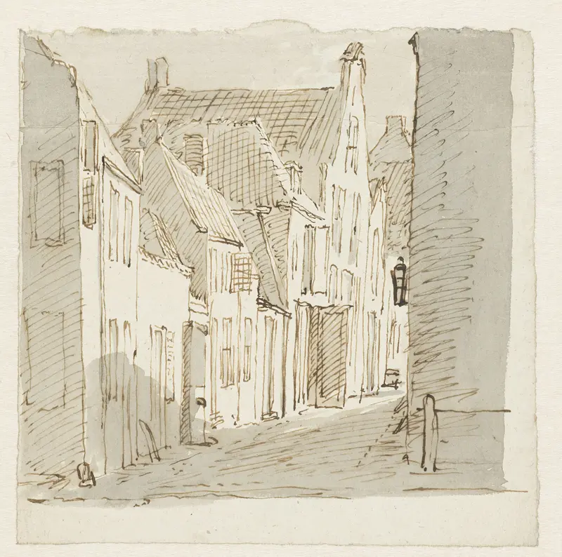 Straatgezicht Wall Art by Pieter Bartholomeusz. Barbiers - High-Resolution Digital Print