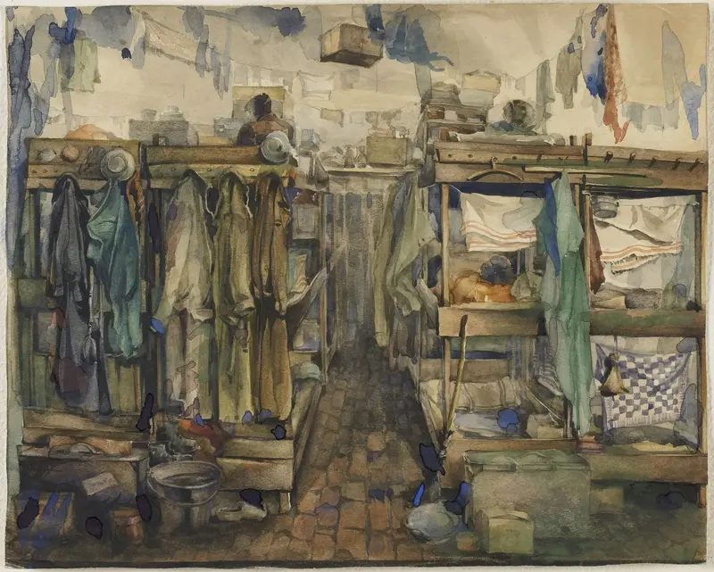 Straatje in een barak Wall Art by Wim van Hooff - High-Resolution Digital Print