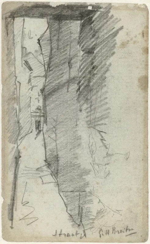 Straatje Wall Art by George Hendrik Breitner - High-Resolution Digital Print