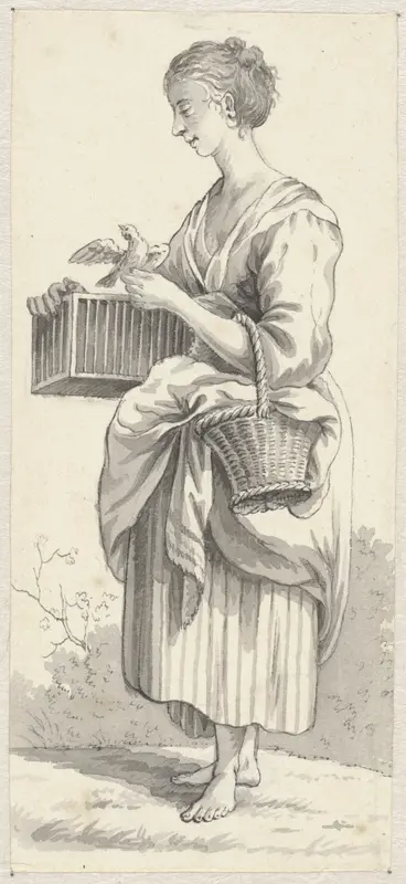 Straatverkoper met kammen Wall Art by Pieter de Goeje - High-Resolution Digital Print