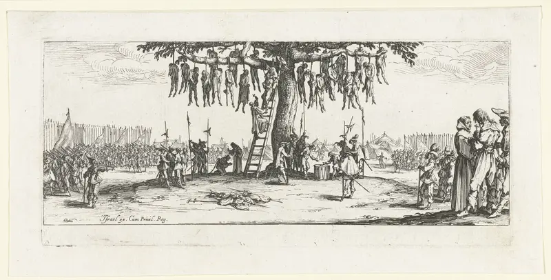 Strafmaatregelen: ophanging Wall Art by Jacques Callot - High-Resolution Digital Print