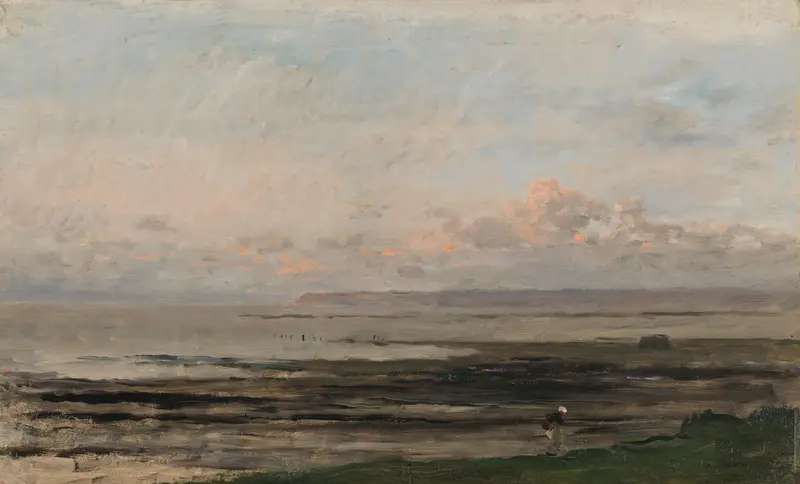 Strand bij eb Wall Art by Charles-François Daubigny - High-Resolution Digital Print
