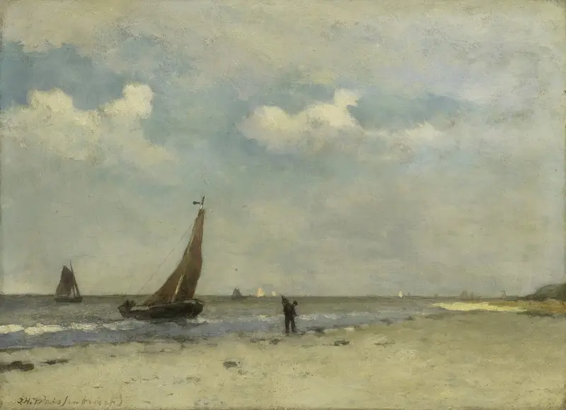 Strandgezicht Wall Art by Johan Hendrik Weissenbruch - High-Resolution Digital Print