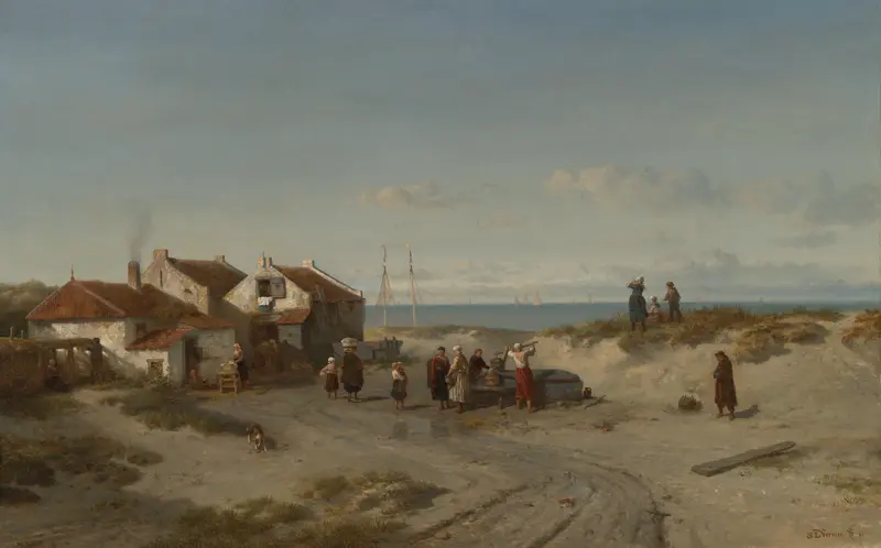Strandgezicht bij Noordwijk aan Zee Wall Art by Salomon Leonardus Verveer - High-Resolution Digital Print