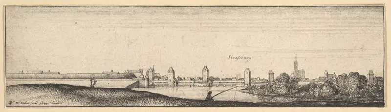 Strasbourg Wall Art by Wenceslaus Hollar - High-Resolution Digital Print