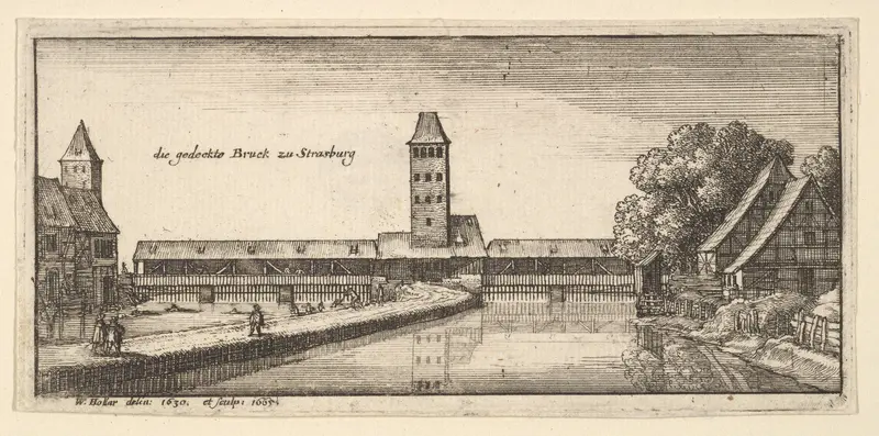 Strasbourg, from "German Views" Wall Art by Wenceslaus Hollar - High-Resolution Digital Print