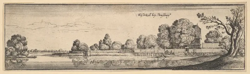 Strasbourg: The Toll House Wall Art by Wenceslaus Hollar - High-Resolution Digital Print