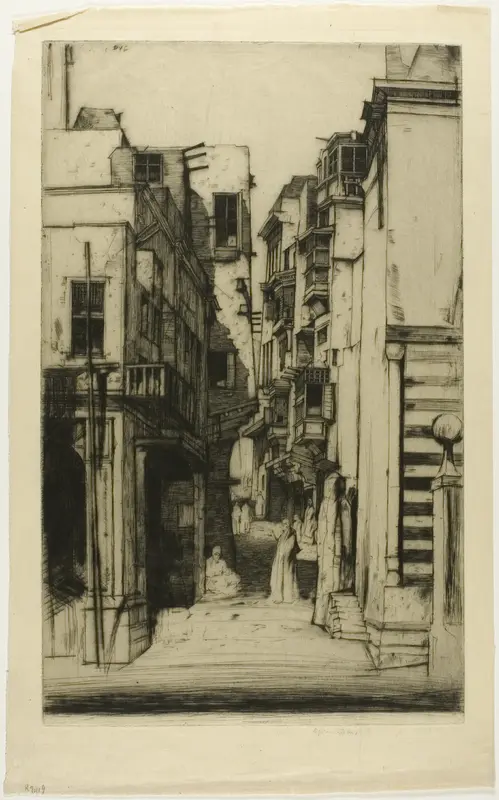 Street in Cairo Wall Art by David Young Cameron - High-Resolution Digital Print