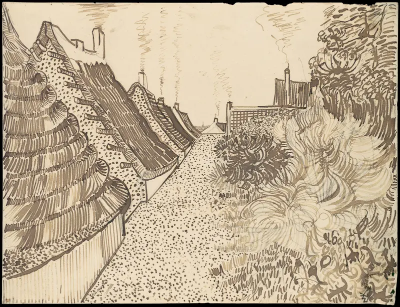 Street in Saintes-Maries-de-la-Mer Wall Art by Vincent van Gogh - High-Resolution Digital Print