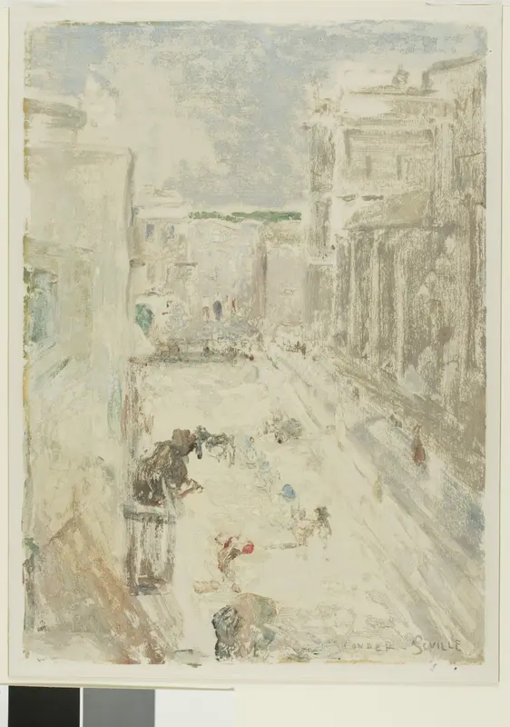 Street in Seville Wall Art by Charles Conder - High-Resolution Digital Print