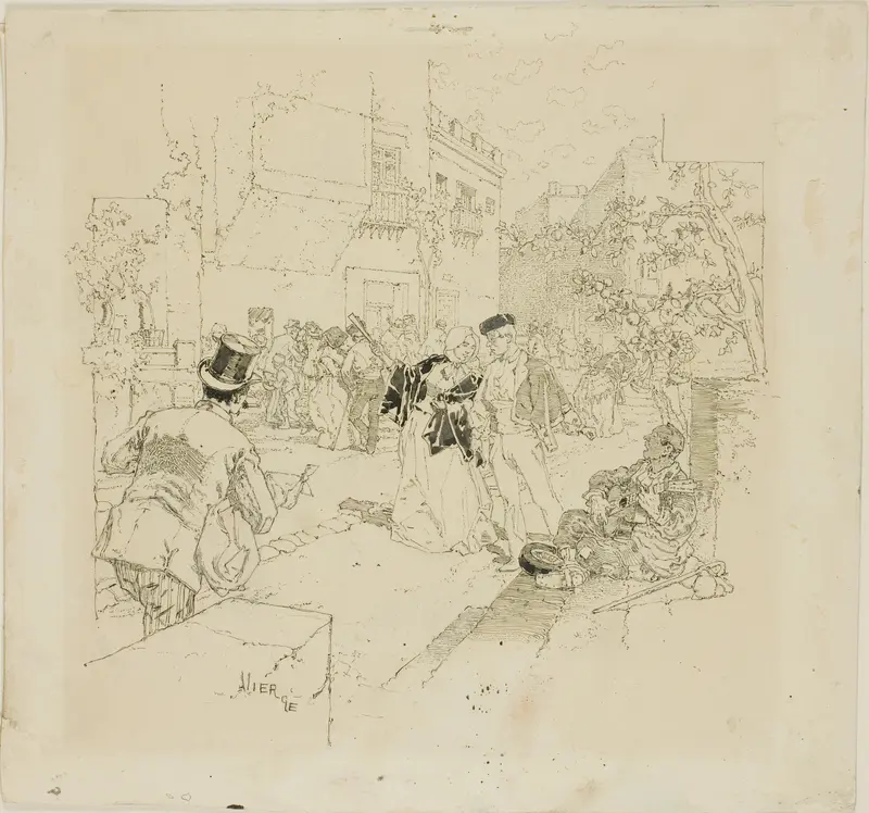 Street Scene Wall Art by Daniel Urrabieta Vierge - High-Resolution Digital Print