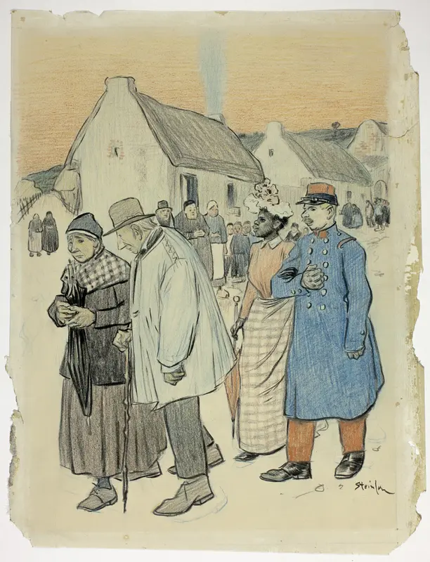 Street Scene with Two Couples