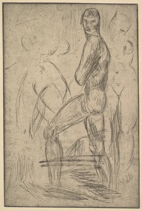 Striding Man Wall Art by Wilhelm Lehmbruck - High-Resolution Digital Print