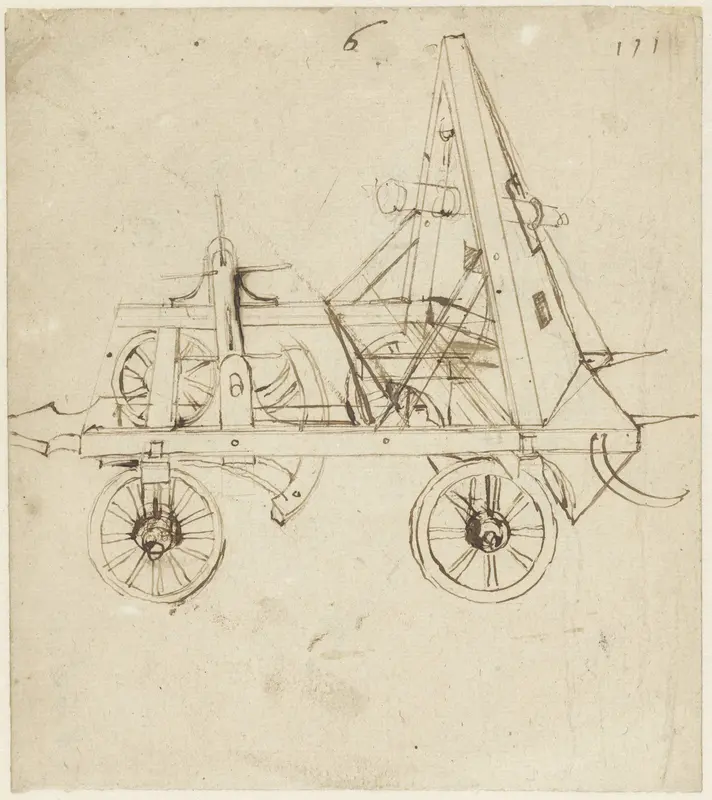 Strijdwagen op vier wielen Wall Art by Unknown - High-Resolution Digital Print