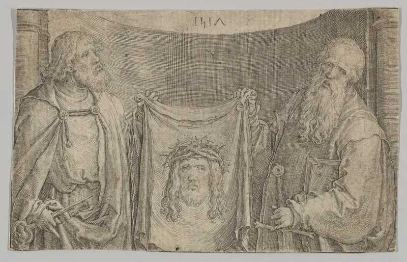 Sts. Peter and Paul With the Vernicle Wall Art by Lucas van Leyden - High-Resolution Digital Print