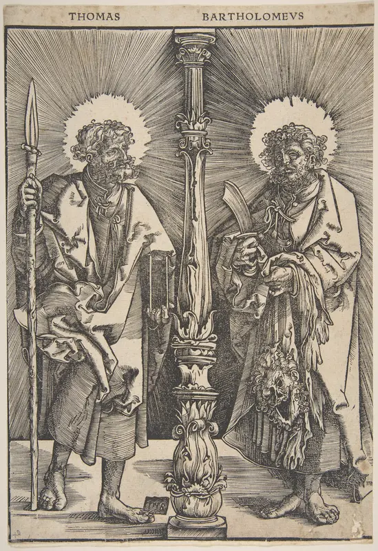 Sts. Thomas and Bartholomew Wall Art by Monogrammist G.Z. - High-Resolution Digital Print