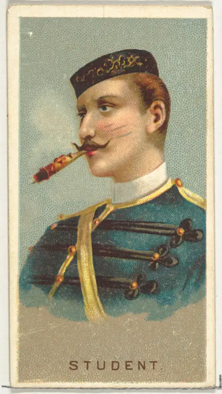 Student, from World's Smokers series (N33) for Allen & Ginter Cigarettes Wall Art by Allen & Ginter - High-Resolution Digital Print