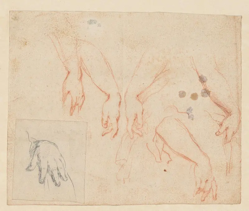 Studie van armen en handen Wall Art by Unknown - High-Resolution Digital Print