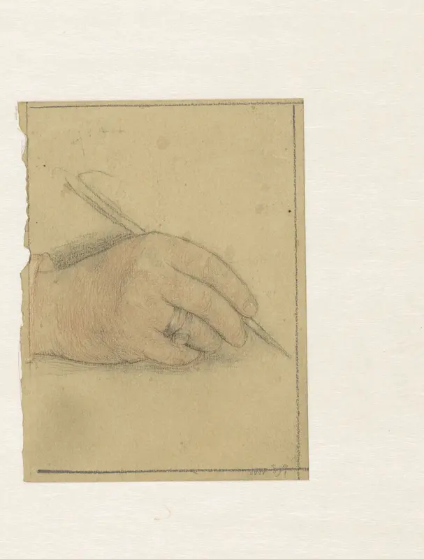 Studie van de hand van Geheimrat M. Kempner Wall Art by Jan Veth - High-Resolution Digital Print
