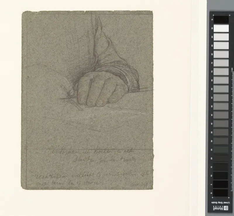 Studie van de rechterhand van Geheimrat M. Kempner Wall Art by Jan Veth - High-Resolution Digital Print