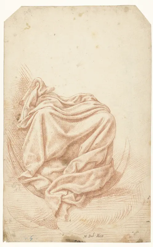Studie van draperie Wall Art by Hans Bol - High-Resolution Digital Print