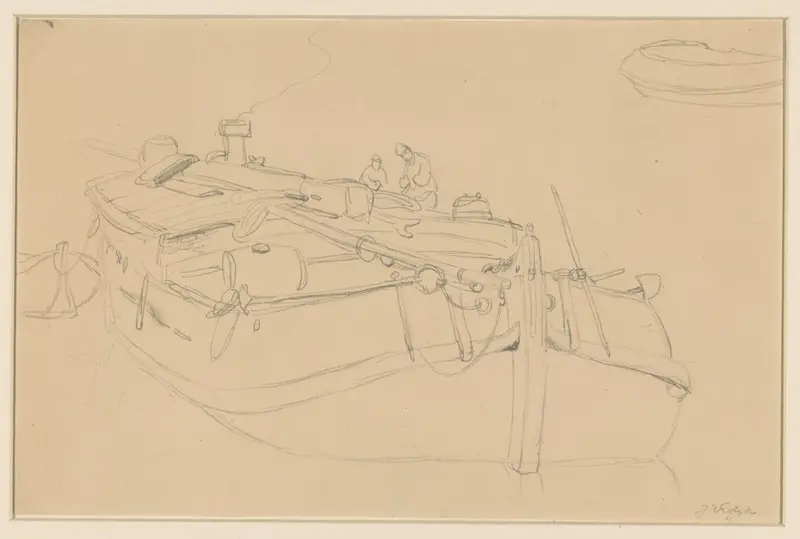 Studie van een beurtschip Wall Art by Jan Vrolijk - High-Resolution Digital Print