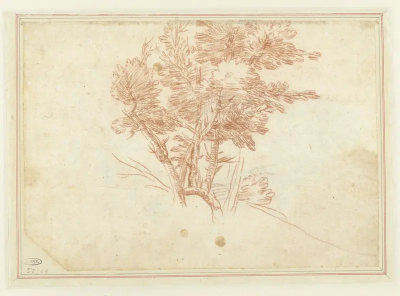 Studie van een bomengroep Wall Art by Agostino Carracci - High-Resolution Digital Print