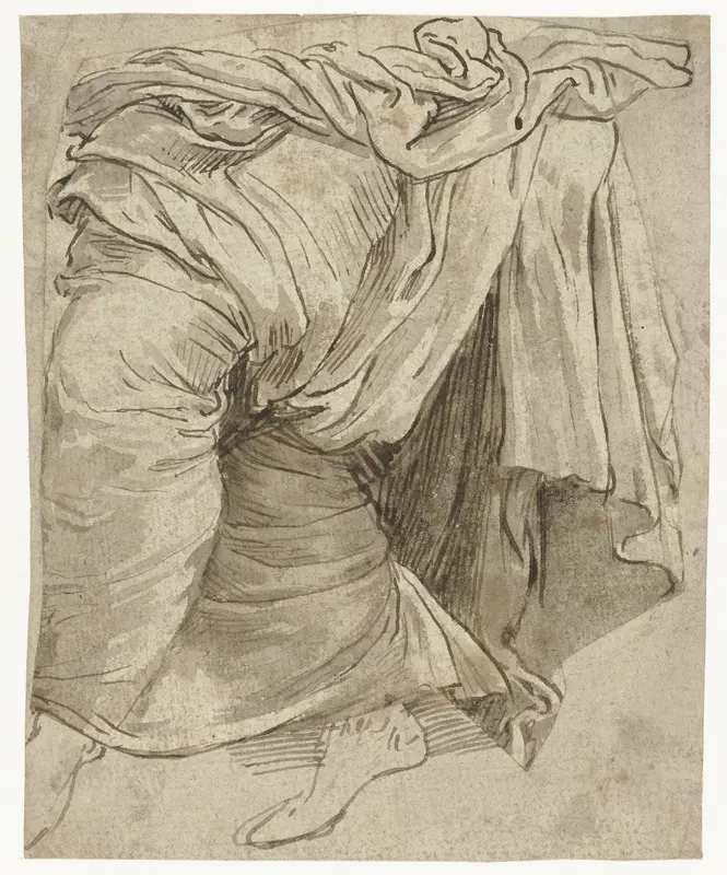 Studie van een draperie Wall Art by Lambert Lombard - High-Resolution Digital Print