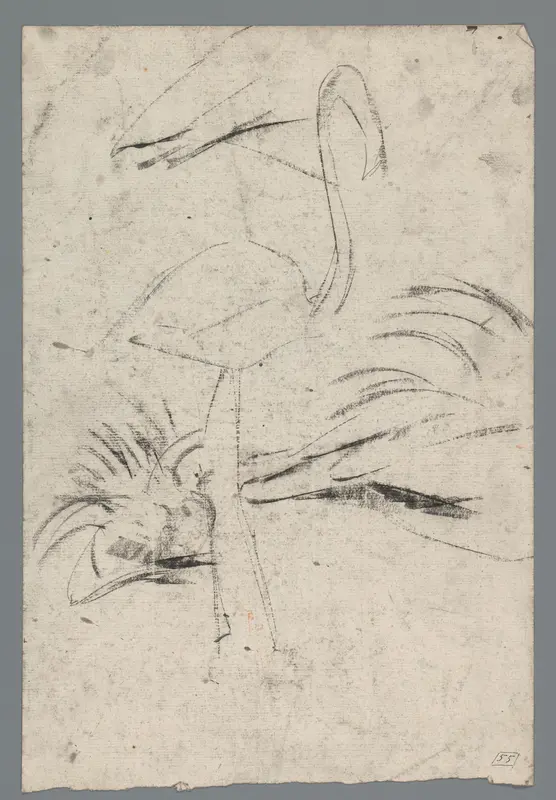 Studie van een flamingo Wall Art by Gerrit Willem Dijsselhof - High-Resolution Digital Print