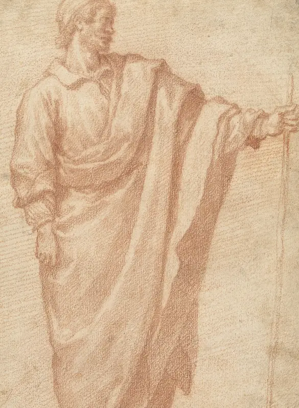Studie van een gedrapeerde figuur Wall Art by Matteo Rosselli - High-Resolution Digital Print