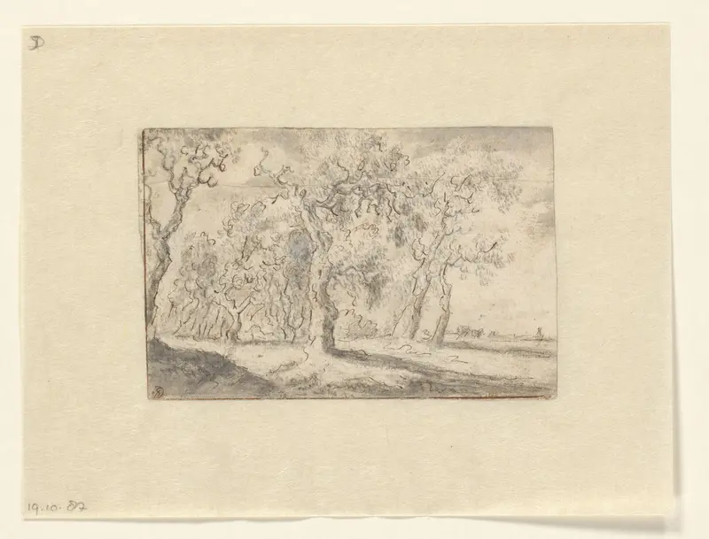 Studie van een groep bomen Wall Art by Unknown - High-Resolution Digital Print