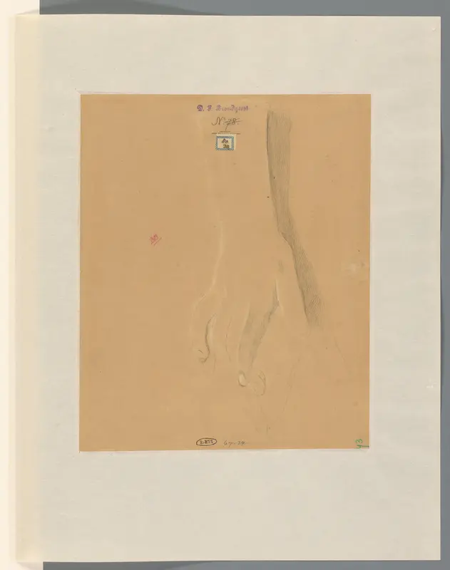 Studie van een hand Wall Art by Albertus Brondgeest - High-Resolution Digital Print