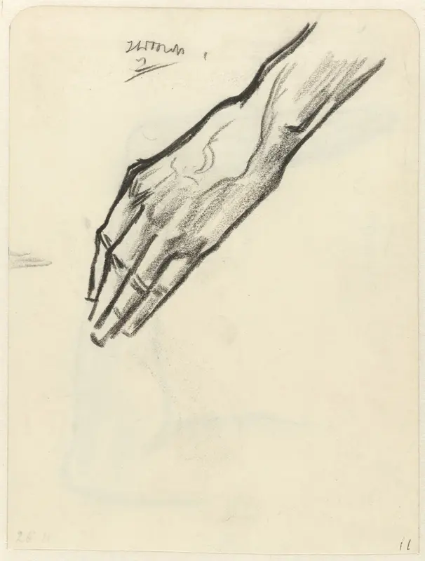 Studie van een hand Wall Art by Jan Toorop - High-Resolution Digital Print