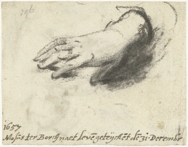 Studie van een hand Wall Art by Unknown - High-Resolution Digital Print