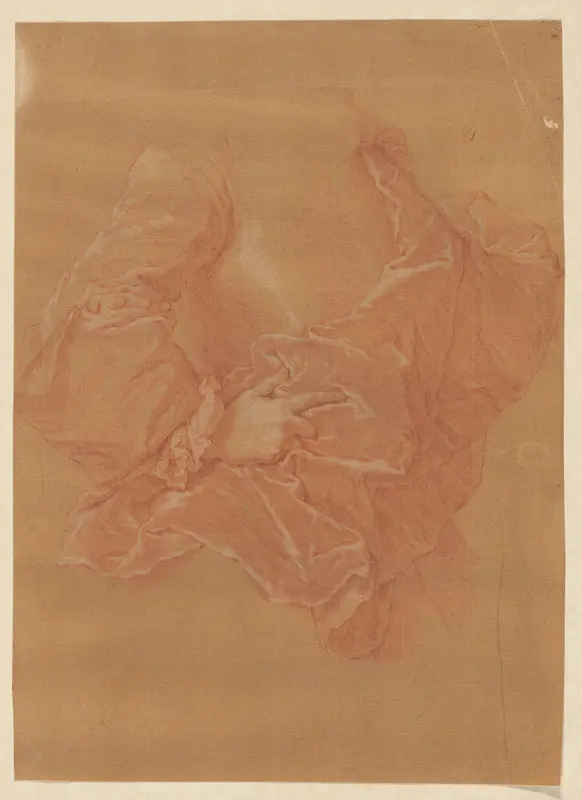 Studie van een hand op kleding Wall Art by Unknown - High-Resolution Digital Print