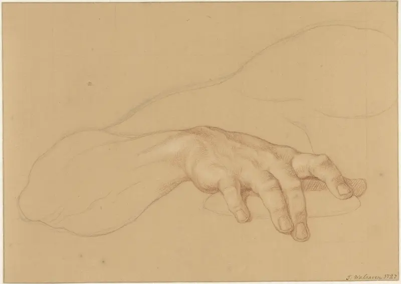 Studie van een hand Wall Art by Isaac Walraven - High-Resolution Digital Print