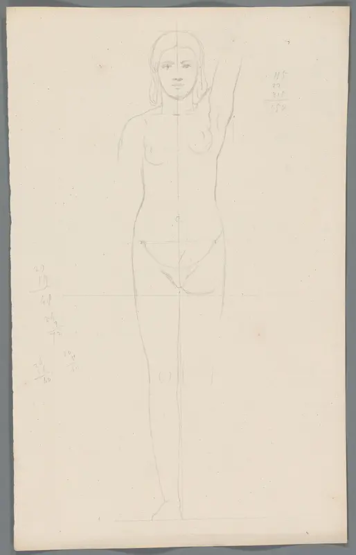 Studie van een jonge vrouw Wall Art by Unknown - High-Resolution Digital Print