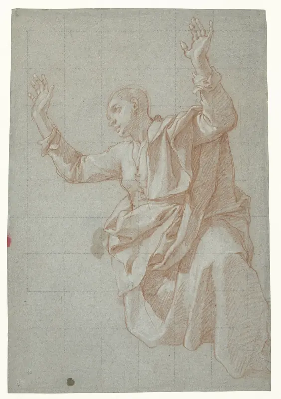 Studie van een jongeman Wall Art by Bartolomeo Cesi - High-Resolution Digital Print