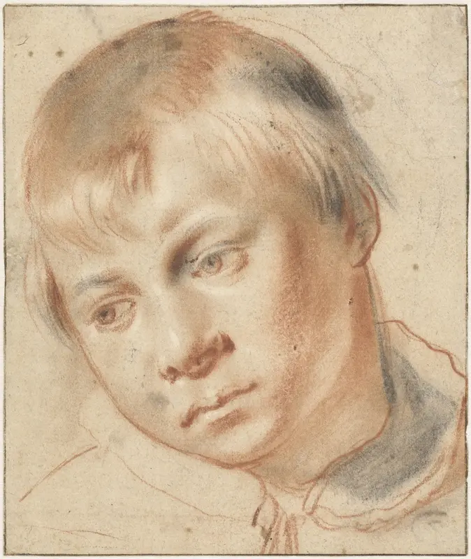 Studie van een jongenshoofd Wall Art by Unknown - High-Resolution Digital Print