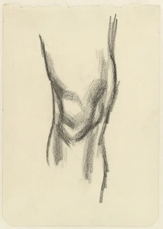 Studie van een knie Wall Art by Jan Toorop - High-Resolution Digital Print