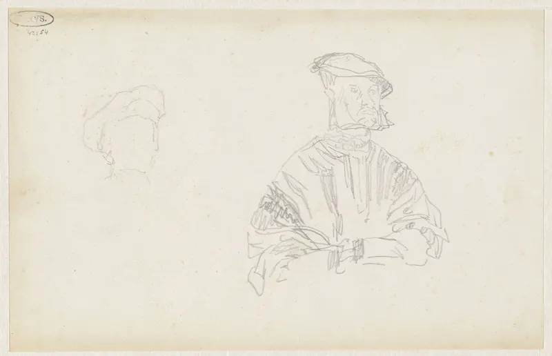 Studie van een man in zestiende eeuwse kostuum Wall Art by Matthijs Maris - High-Resolution Digital Print