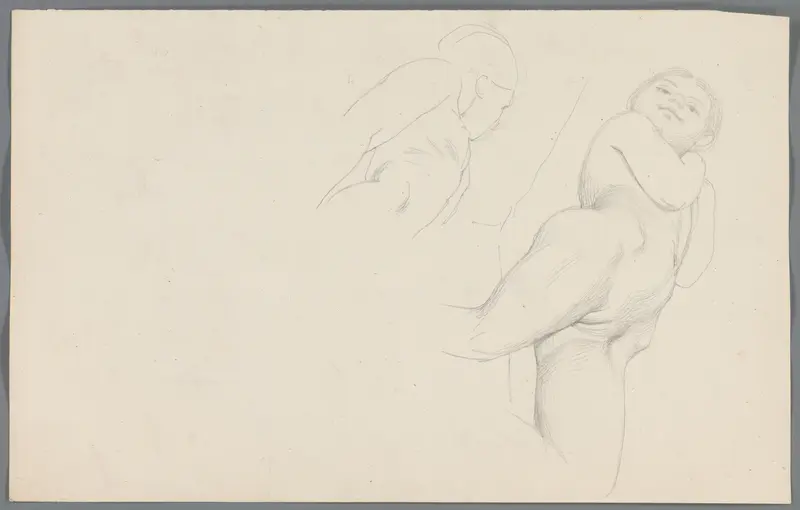 Studie van een naakte, liggende jonge vrouw Wall Art by Unknown - High-Resolution Digital Print