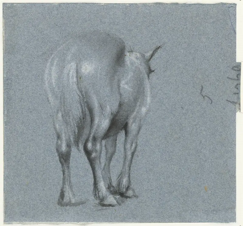Studie van een paard, van achteren Wall Art by Moses ter Borch - High-Resolution Digital Print