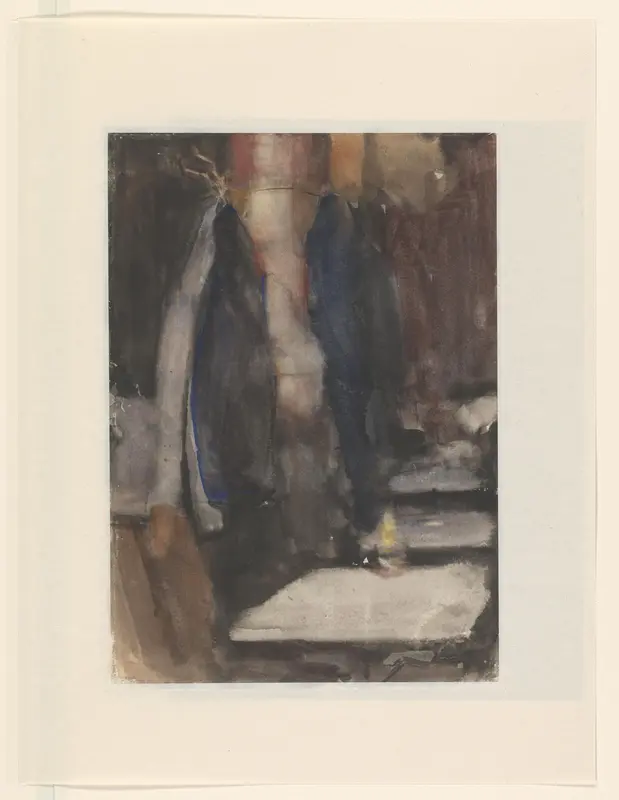 Studie van een porte-manteau in een café Wall Art by Isaac Israels - High-Resolution Digital Print