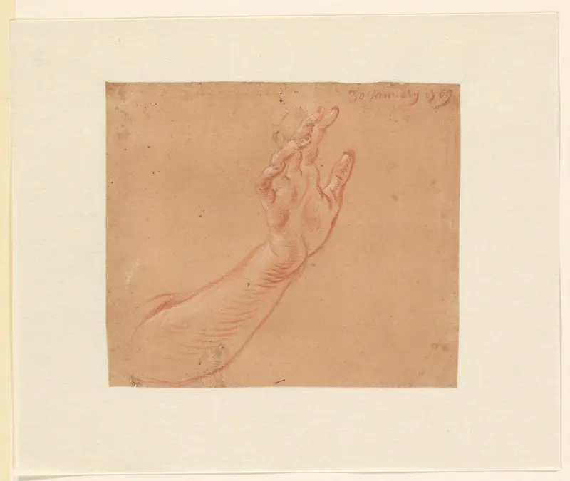 Studie van een rechterarm Wall Art by Jan Anton Garemyn - High-Resolution Digital Print