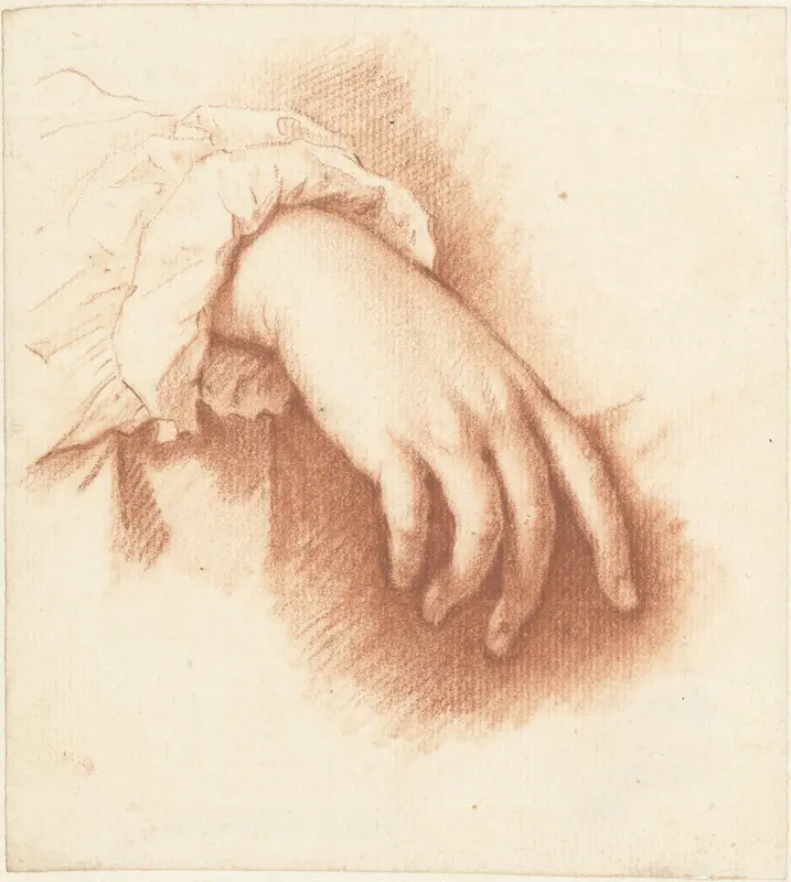 Studie van een rechterhand Wall Art by Mattheus Verheyden - High-Resolution Digital Print