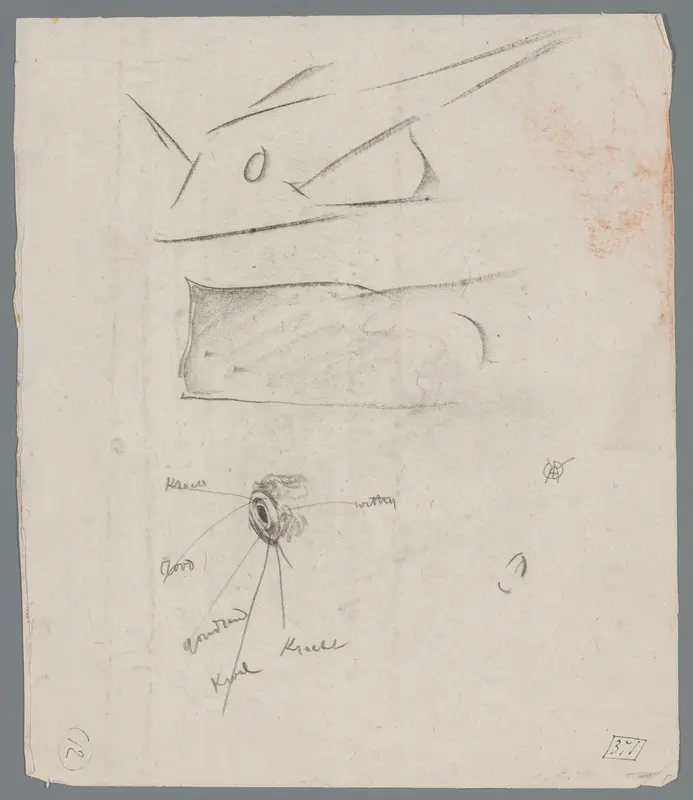 Studie van een rog en een roggenoog Wall Art by Unknown - High-Resolution Digital Print