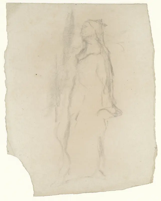 Studie van een staande vrouw Wall Art by Matthijs Maris - High-Resolution Digital Print
