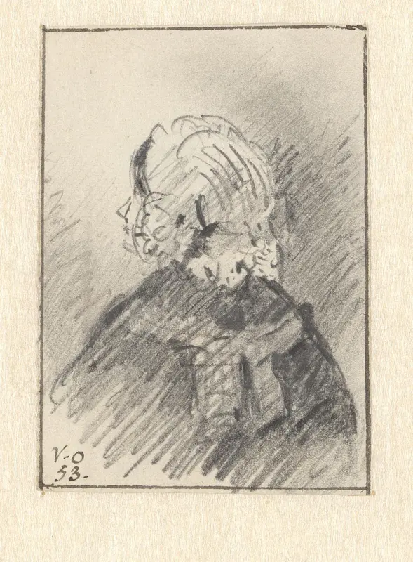 Studie van een vrouw, op de rug gezien Wall Art by Georgius Jacobus Johannes van Os - High-Resolution Digital Print