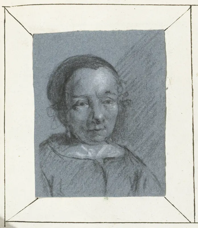 Studie van een vrouwenhoofd Wall Art by Moses ter Borch - High-Resolution Digital Print